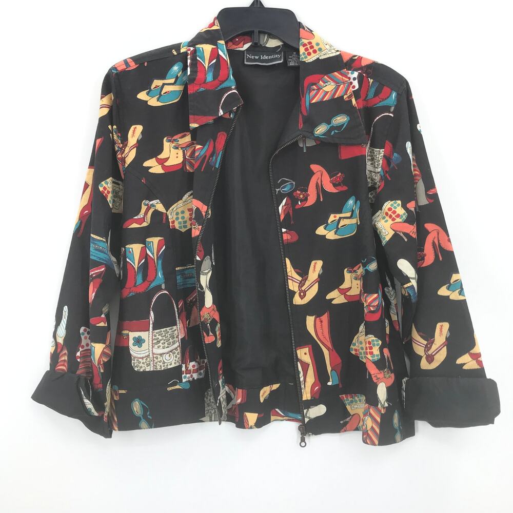Identity Heel Print Full Zip Jacket Vintage